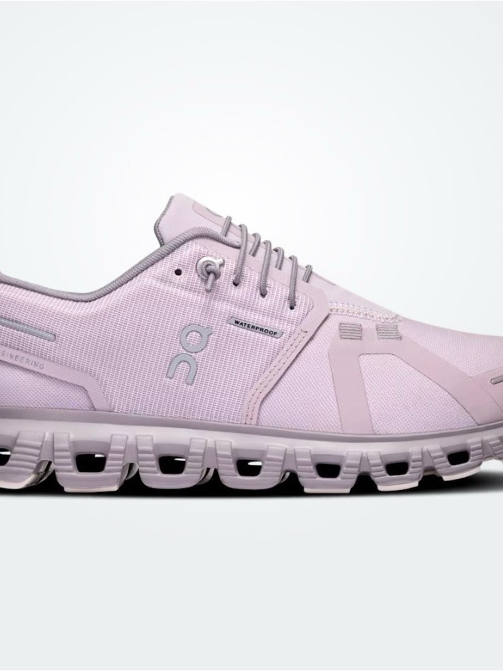 On Running Women's Pink Waterproof Running Shoe